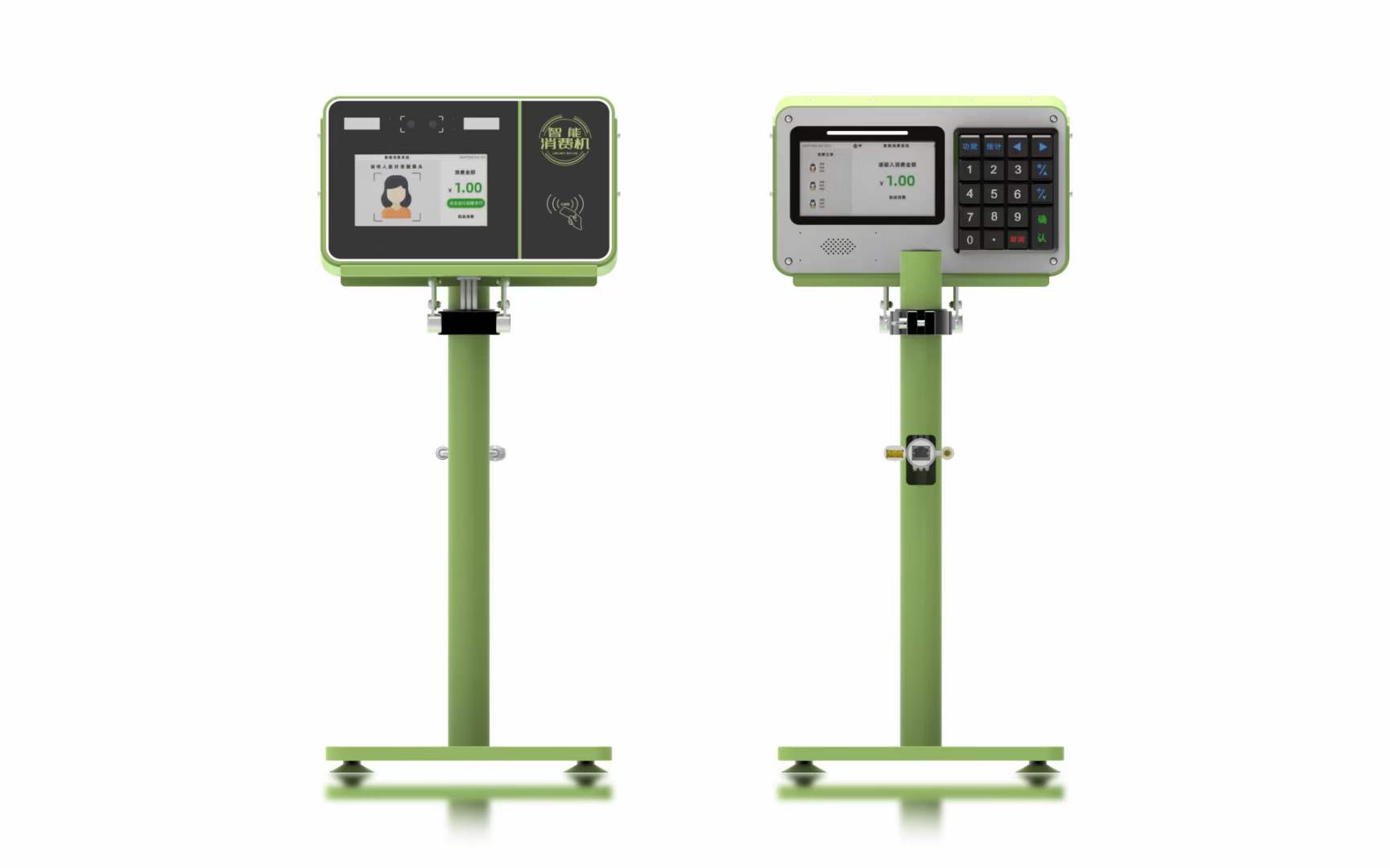 興邦人臉消費(fèi)機(jī)，刷臉支付售飯機(jī)